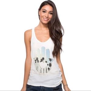 Spiritual Gangster Hamsa Hand Palm Tree Tank